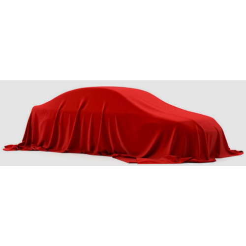 Прокат красного атласа в качестве укрытия презентуемых автомобилей