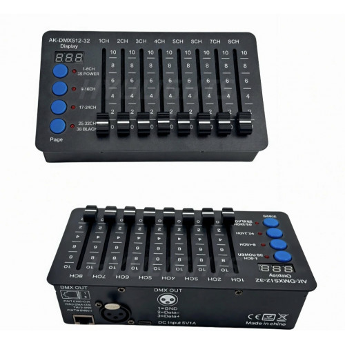 DMX-контроллер DMX 512 на батарейках 